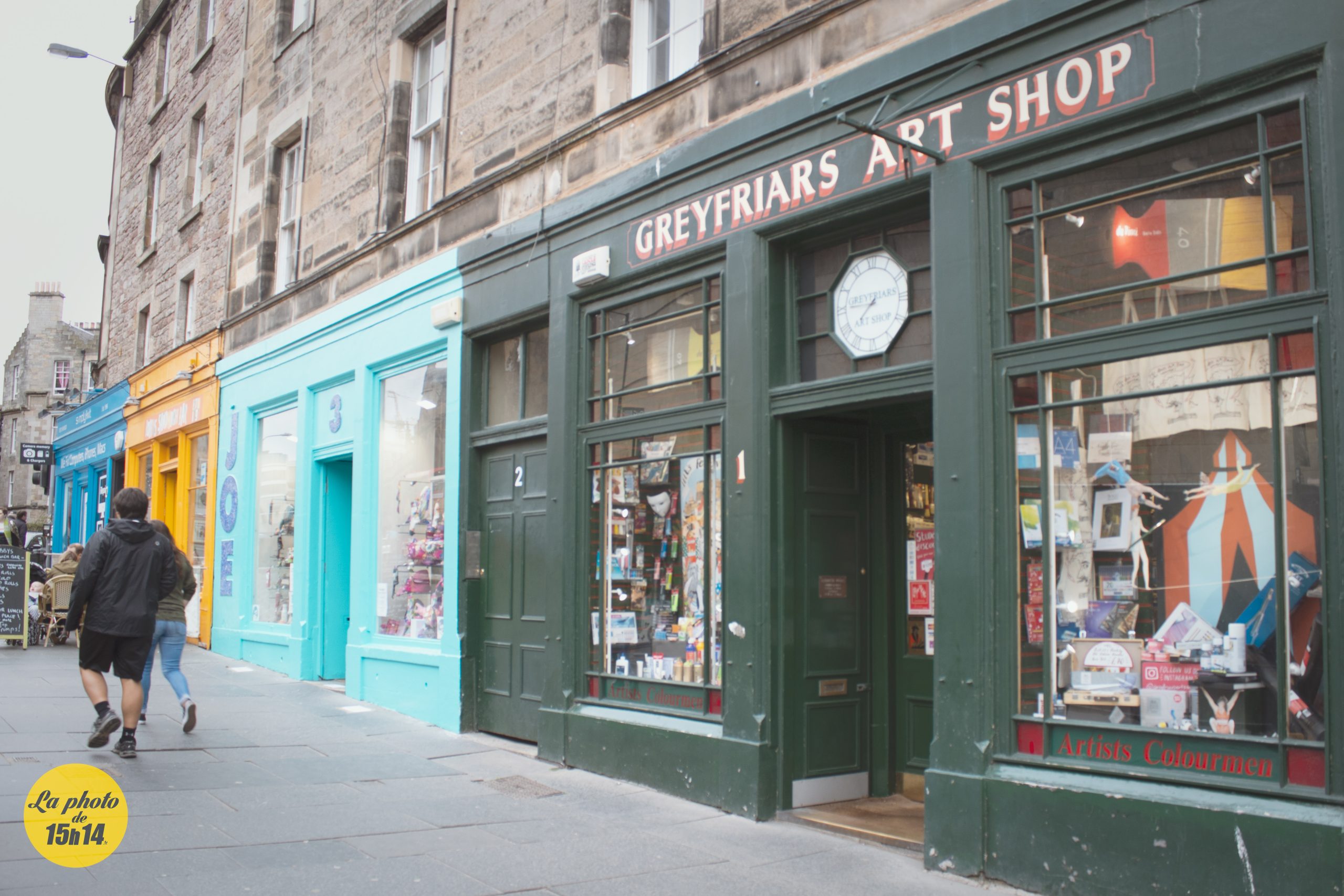 📸 Greyfriars Art Shop, les couleurs d’Édimbourg