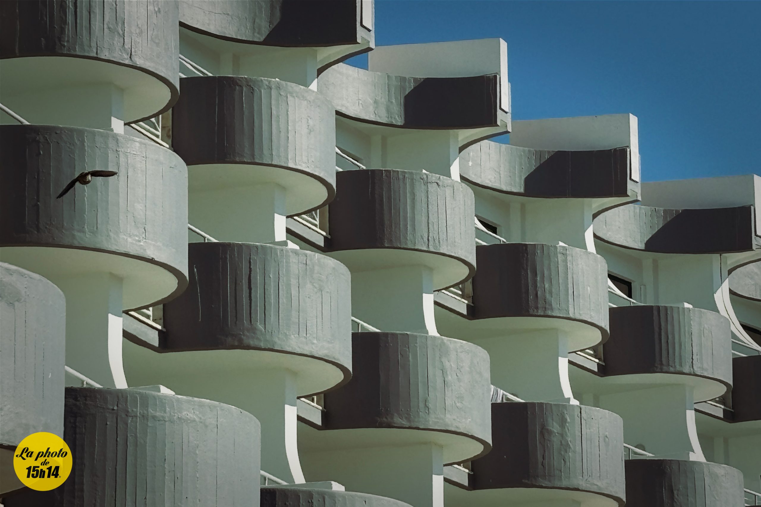 Façade de résidence de tourisme, Albufeira.