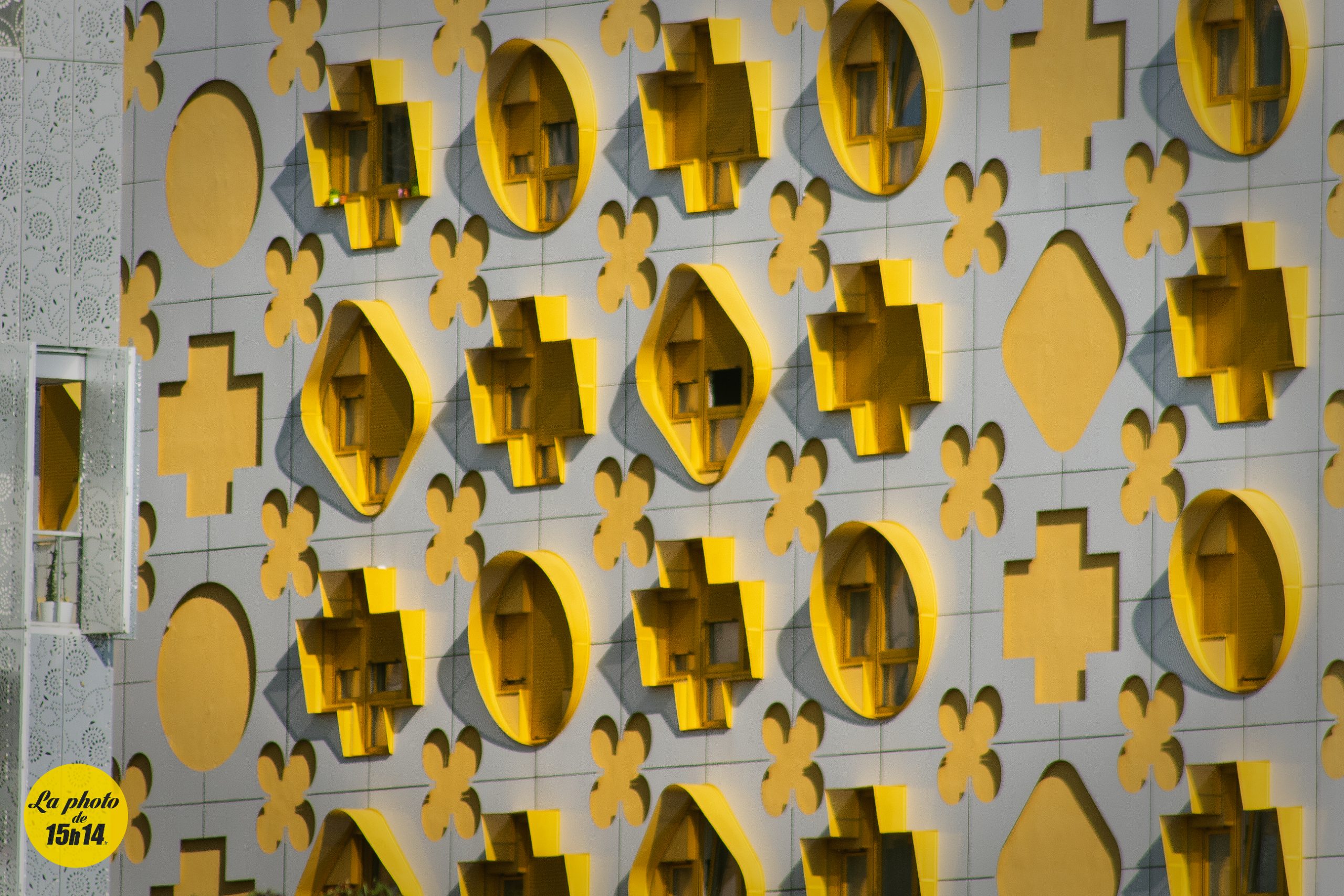 Fenêtres, quartier Rosa Parks, Paris