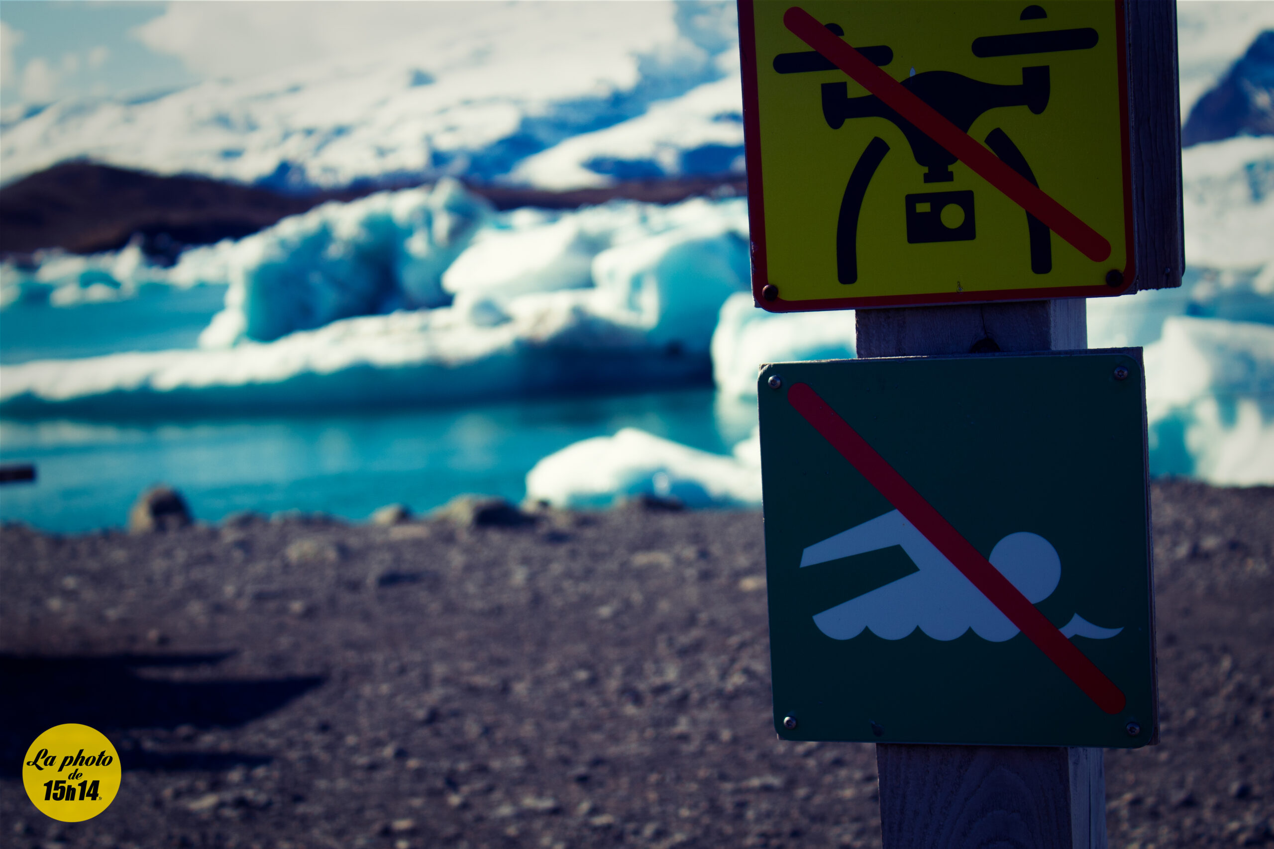 Jökulsárlón : baignade interdite (et on comprend pourquoi)